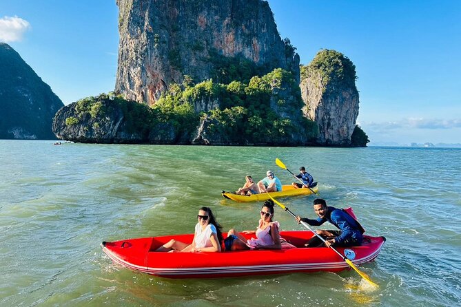 5 in 1 James Bond Tour by Long Tail Boat - Wat Suwan Khuha Monkey Cave Temple: quick, cool, and loud with wildlife