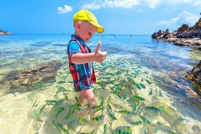 Coral Island by Speed boat from Phuket - Coral Beach Club: white sand time plus snorkeling-ready setup