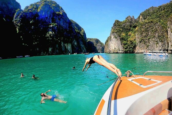From Phuket: Phi Phi, Maya and Bamboo Islands Full Day Visit - Phi Phi Don buffet lunch: fuel with sea views