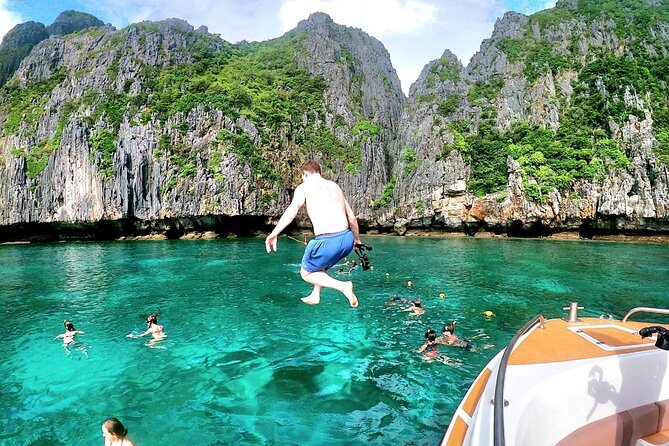 From Phuket: Phi Phi, Maya and Bamboo Islands Full Day Visit - Pileh Cove (Emerald Lagoon) and Viking Cave: the boat sections matter