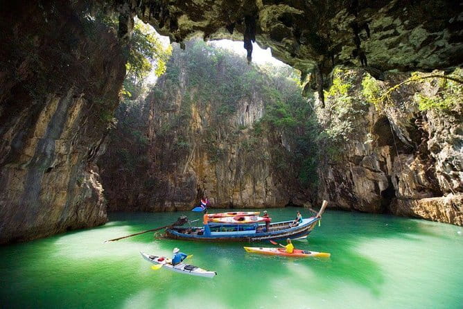 James Bond Island Full Day Tour by Speed Catamaran - Stops 6 & 7: Naka Island and Rang Yai beach time that actually helps