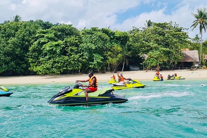 Jet Ski Trip Halfday in Phuket - Stop 4: Sup Island Near Ko Yao Yai and the Limestone Look