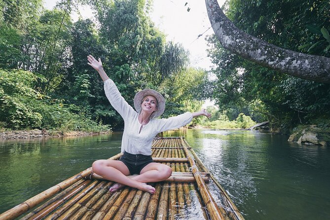 Khao Lak Full Day Tour: Sarasin Bridge, Khao Lak National Park, Lampi Waterfall - Bamboo rafting and Andaman View Point: calm water, real greenery