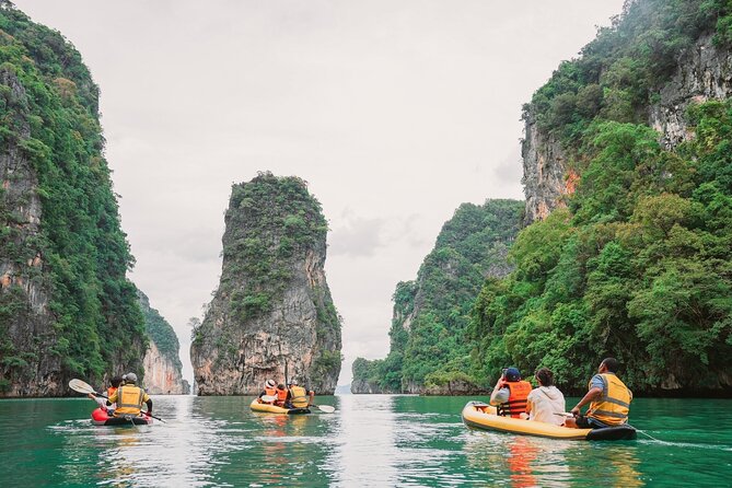 Phang Nga Bay Sunset Cruise Dinner with Sea Canoe and Loy Krathong from Phuket - Phang Nga Bay sunset timing that feels like the point