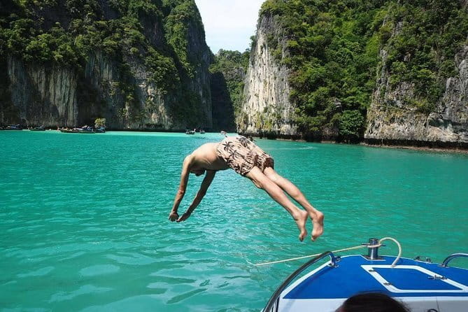 Phi Phi Bamboo Islands Fullday - Premium - Viking Cave sightseeing: quick cultural texture from the boat