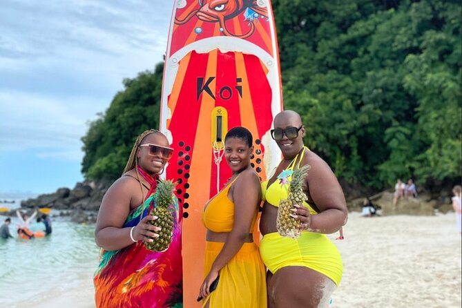 Phi Phi, Maya Bay, Khai Island & Seaview Lunch PREMIUM TRIP - Khai Nok Island: beach time plus SUP and a glass-bottom ride