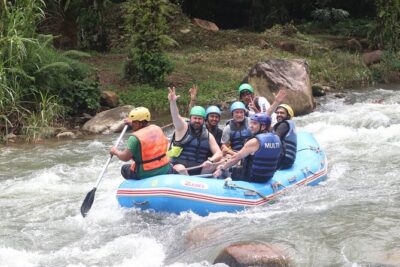 Phuket Adventure with White Water Rafting, Monkey cave and Zip Line+Optional ATV - White Water Rafting on a 5 km Stretch: Training First, Then Speed