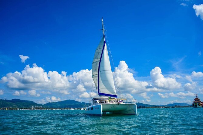 Phuket Catamaran Snorkel & Sunset: Coral & Racha - The onboard buffet at 12:20 pm: food that actually works for a day at sea