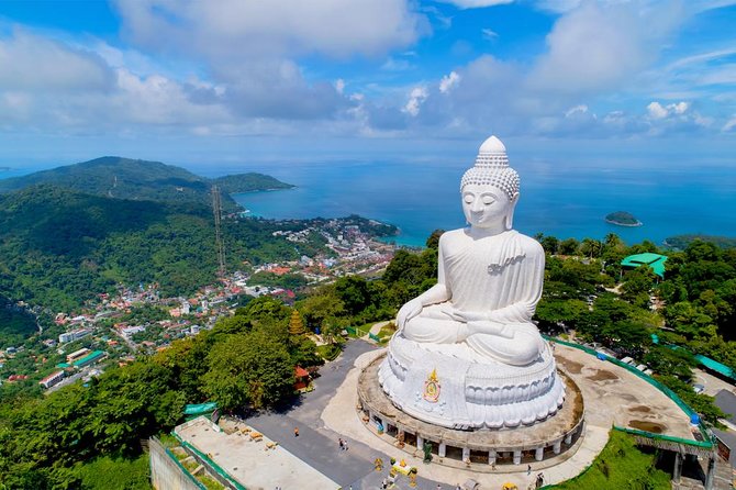 Phuket City Tour – Old Town, Local Food, Temple & Viewpoint - Big Buddha viewpoint: panoramic photos, and a heads-up about access