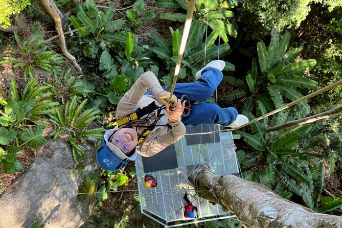 Phuket Kamala SkyRush Zipline and ATV Adventure - The zipline course: flying over jungle canopy and sea