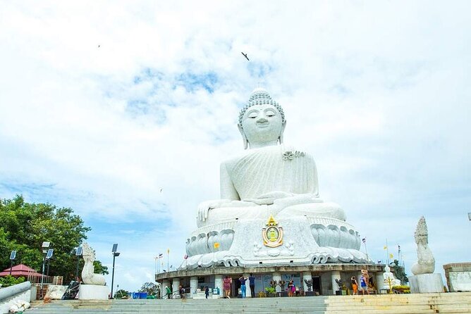 Phuket Real City Tour with Rum Cocktail - Big Buddha Phuket: classic views, stairs, and the crowd factor