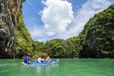 PREMIUM James Bond & Phang Nga bay & 2 Canoes - Hong Island canoeing: calm lagoon time with a paddling assist