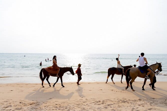 Sunset Beach Horseback Ride Phuket - Reaching Nai Yang Beach: the sunset moment and the sand under you
